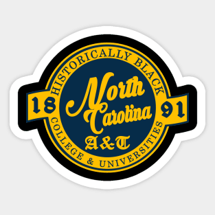 North Carolina A&T 1891 University Apparel Sticker